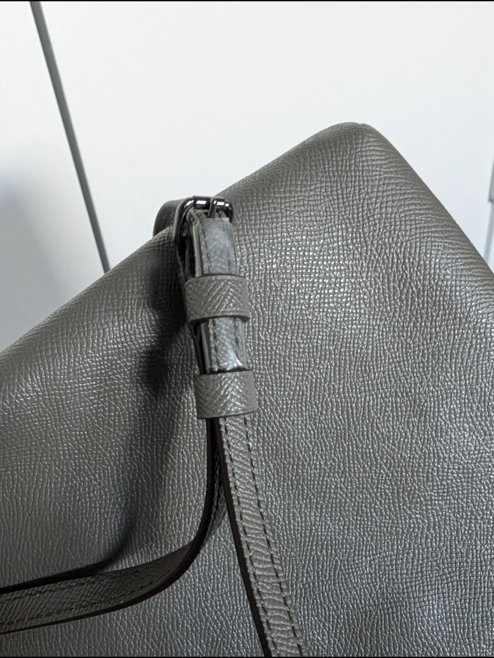 Coach Kitt Messenger Crossbody Bag in Gray Leather NWT